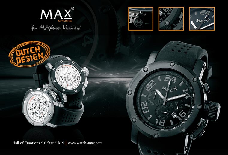 Max Watch - Oversized Watch Chrono Watch Sports Watch Classic